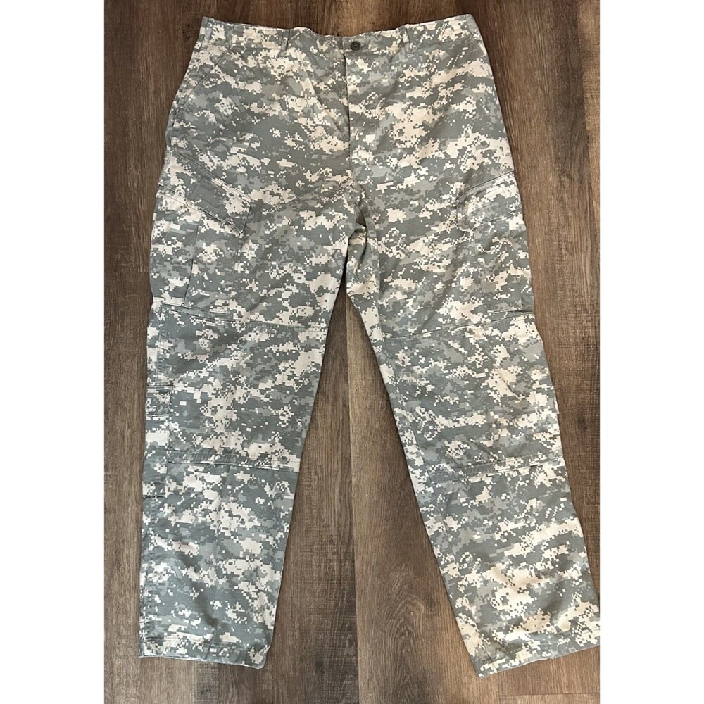US Army Combat Uniform Camo Trousers Pants Size X Large 50/50 Nylon Cotton